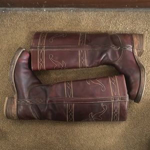 FRYE Campus Horse stitching Boots Size 6
